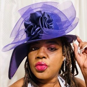 Vintage Elegant Purple Women's Hat